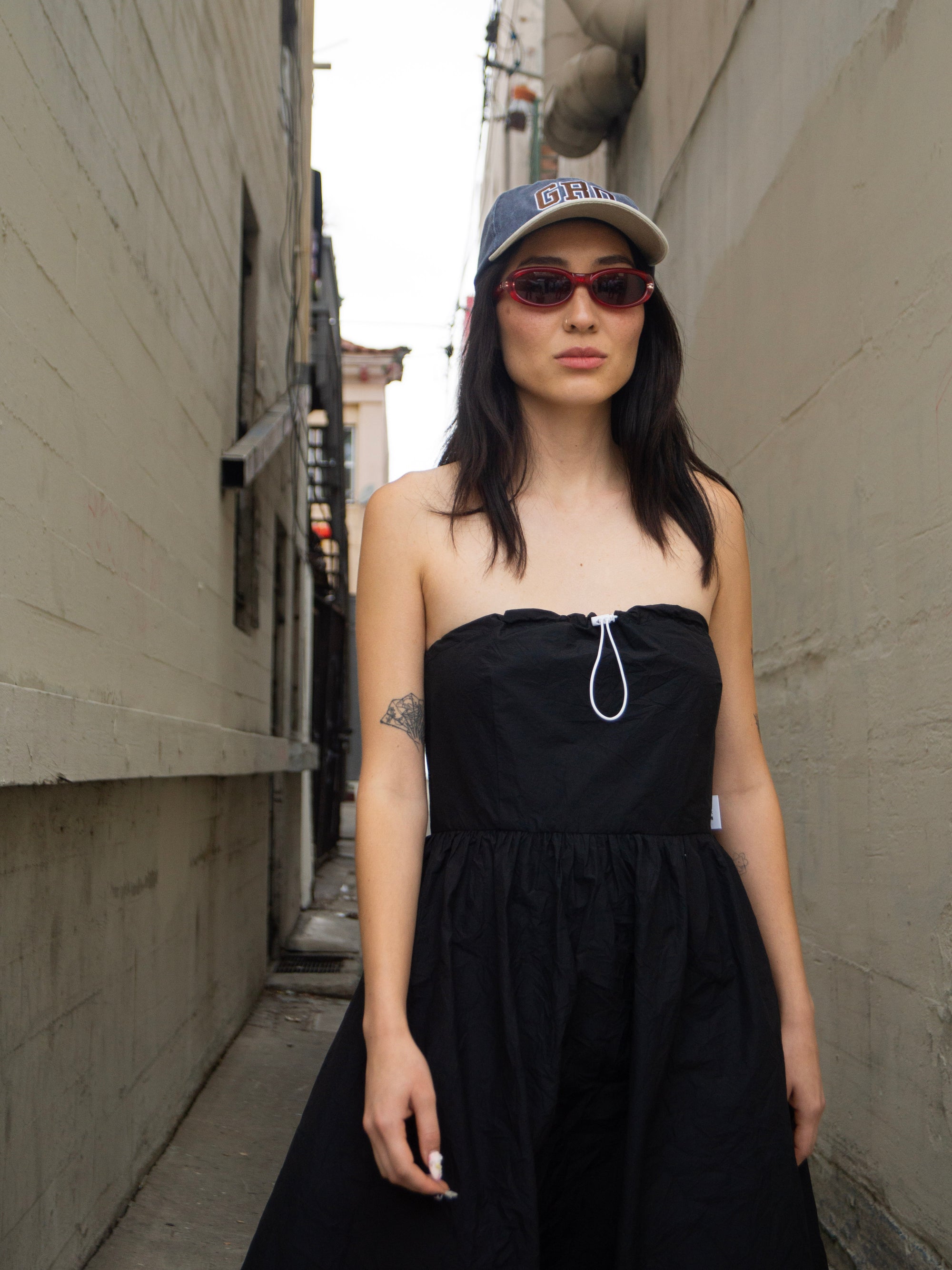 Recycled Strapless Baram Dress