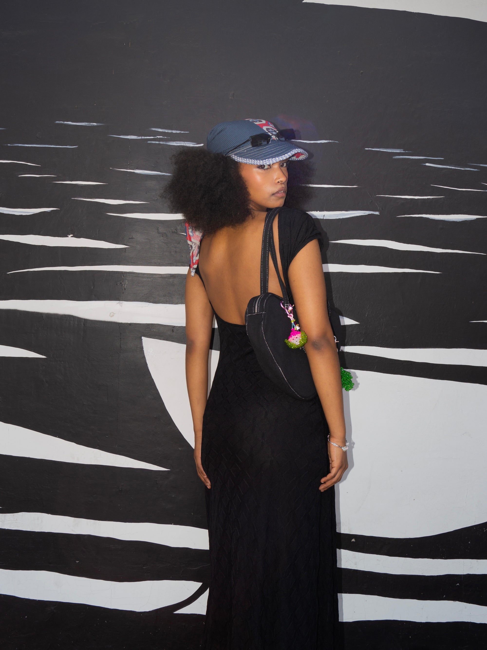 Diamond Mesh Backless Dress Black / XL/XXL Diamond Mesh Backless Dress Black / XL/XXL