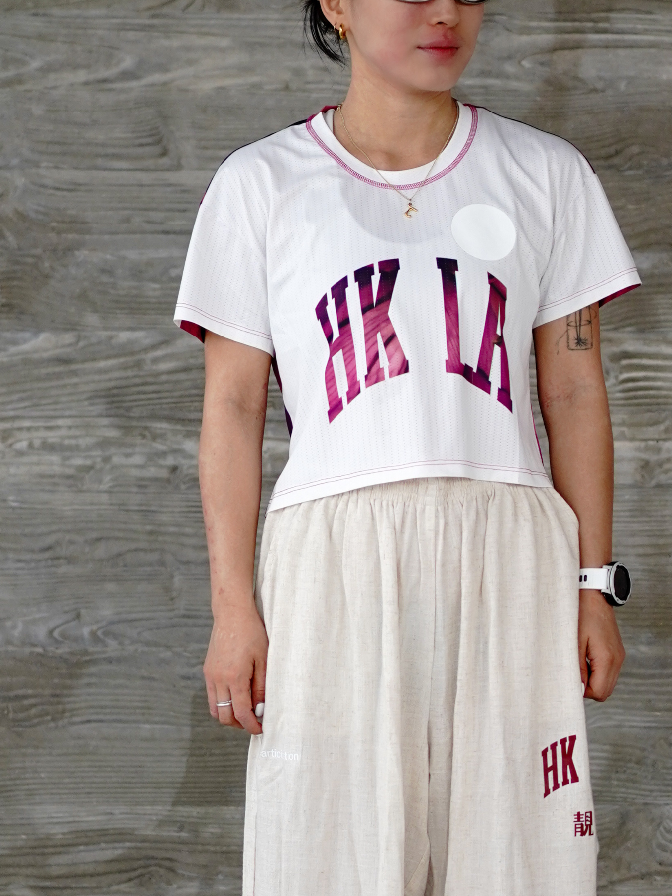 LANG x Participation HK LA Flow Crop Tee