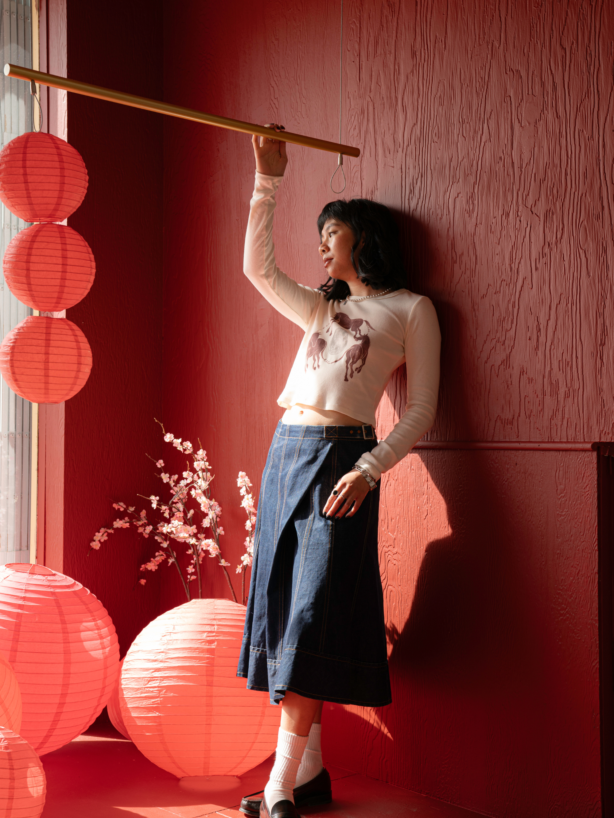 LANG x eee Studio Lunar New Year BB long sleeve tee