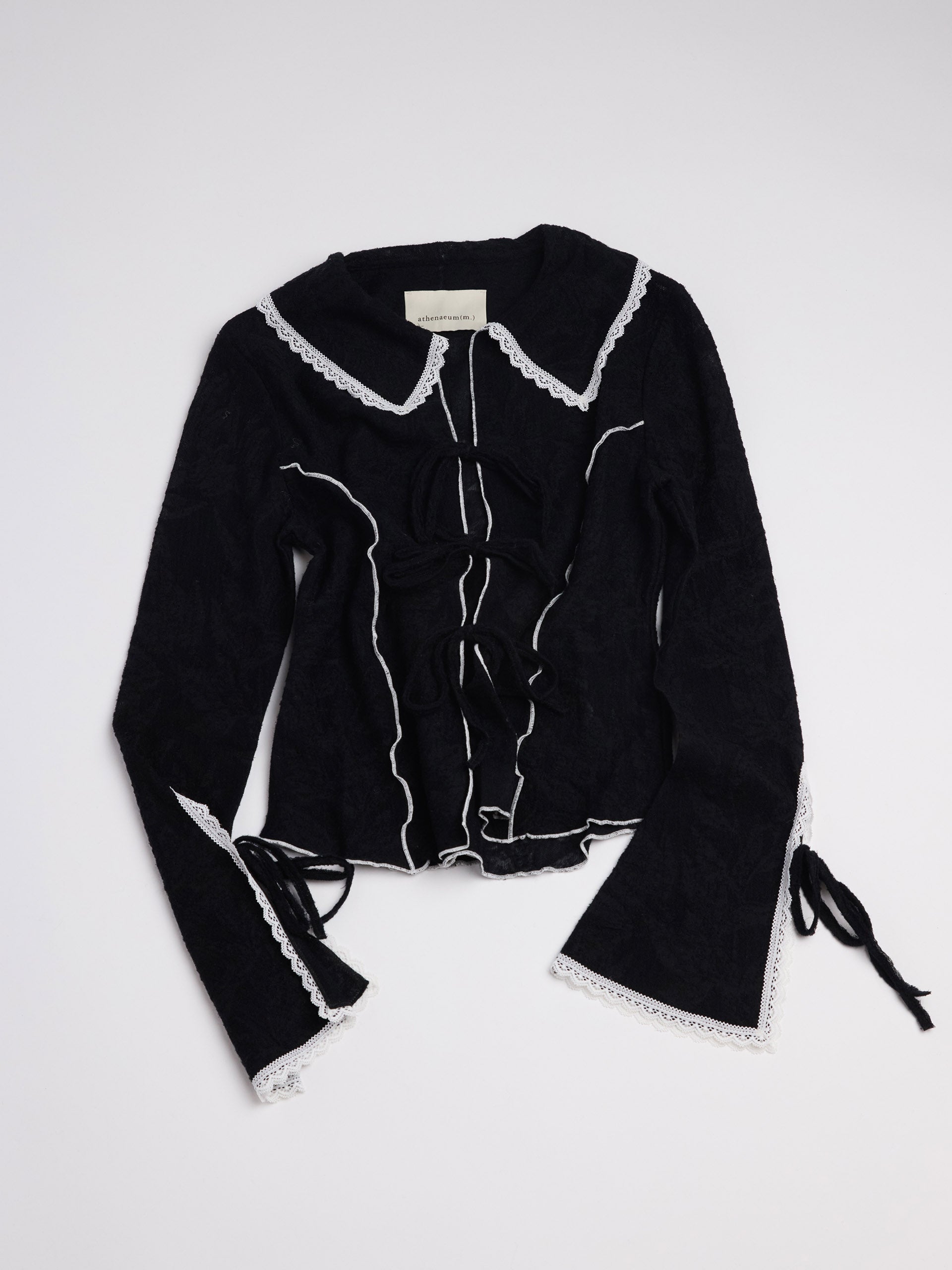 Chloe Lace Trim Collared Shirt